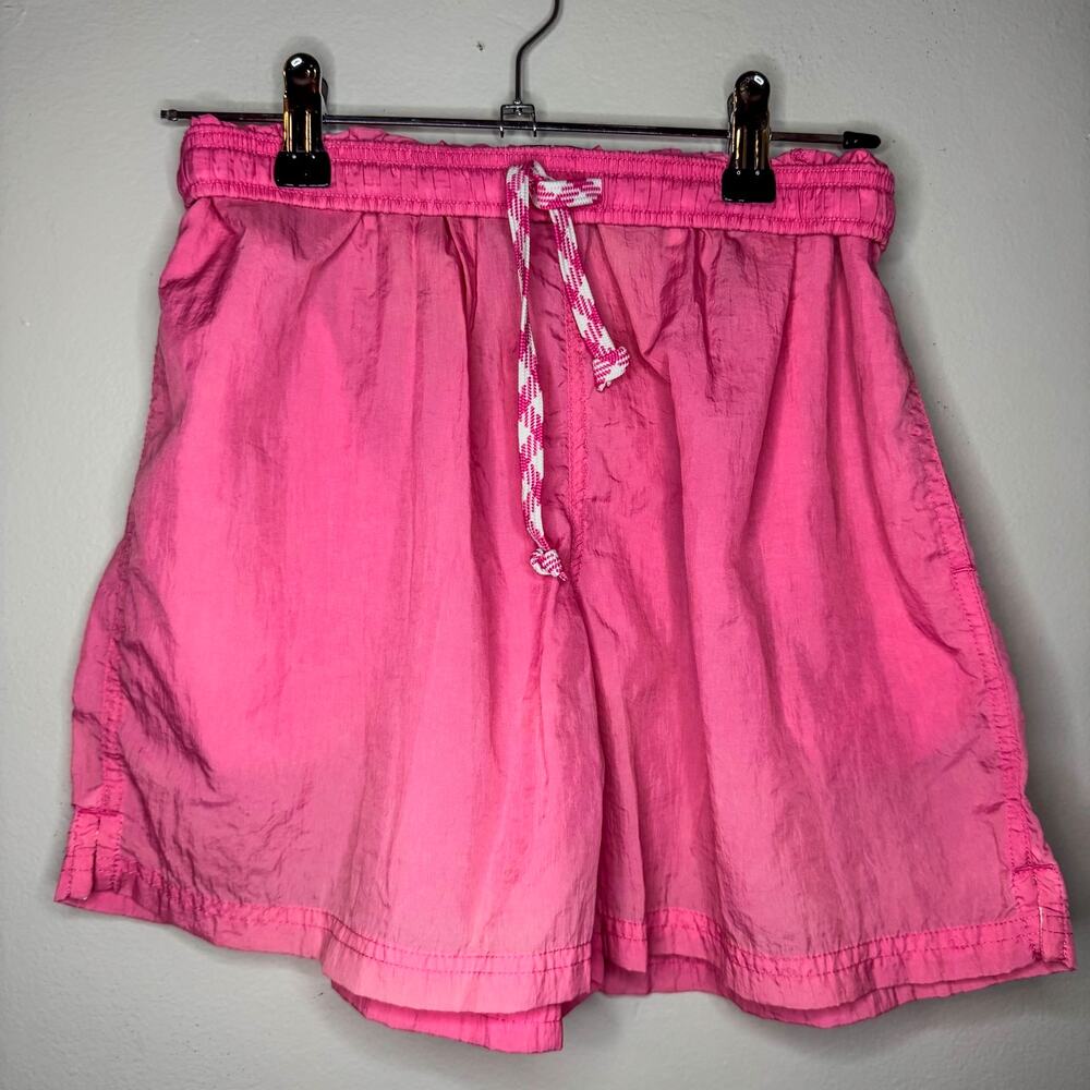 Vtg BCG Hot Pink Nylon Windbreaker Athletic Running Shorts Mesh Liner Small
